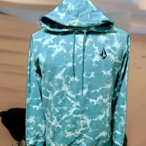Volcom Pullover Sweatshirt Hoodie ~ Seafoam Green / Blue Green ~ Medium